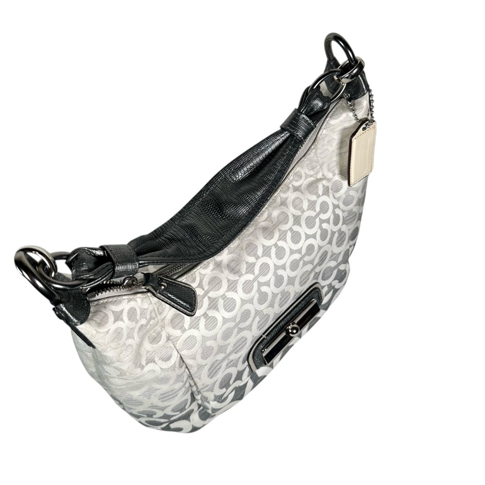 COACH Kristen Monogram Op Art Ombre Shoulder Bag Purse - Picture 7 of 12